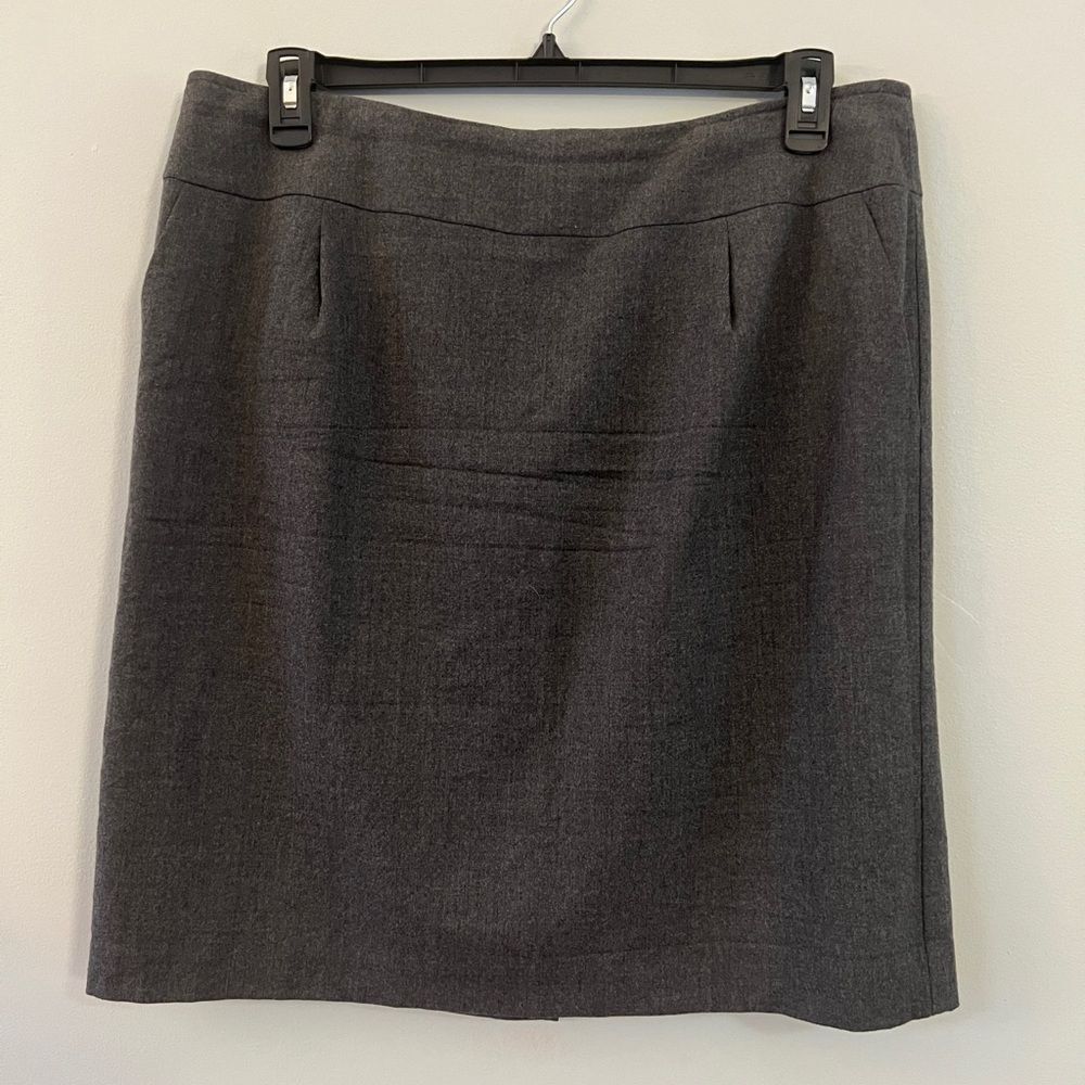 Talbots 16 Classic Charcoal Wool Stretch Lux Tailored